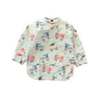 Green Car Smock Bib (1-3 years)