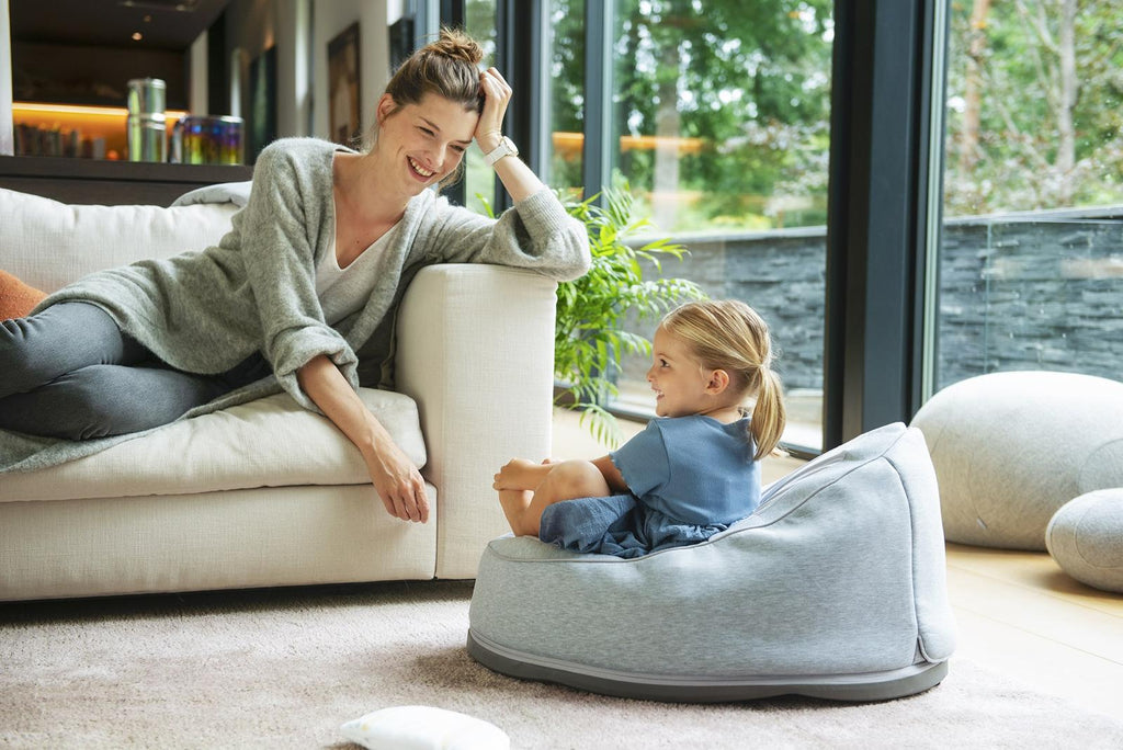 دومو - كرسي الأطفال سيت اند سوينج - رمادي