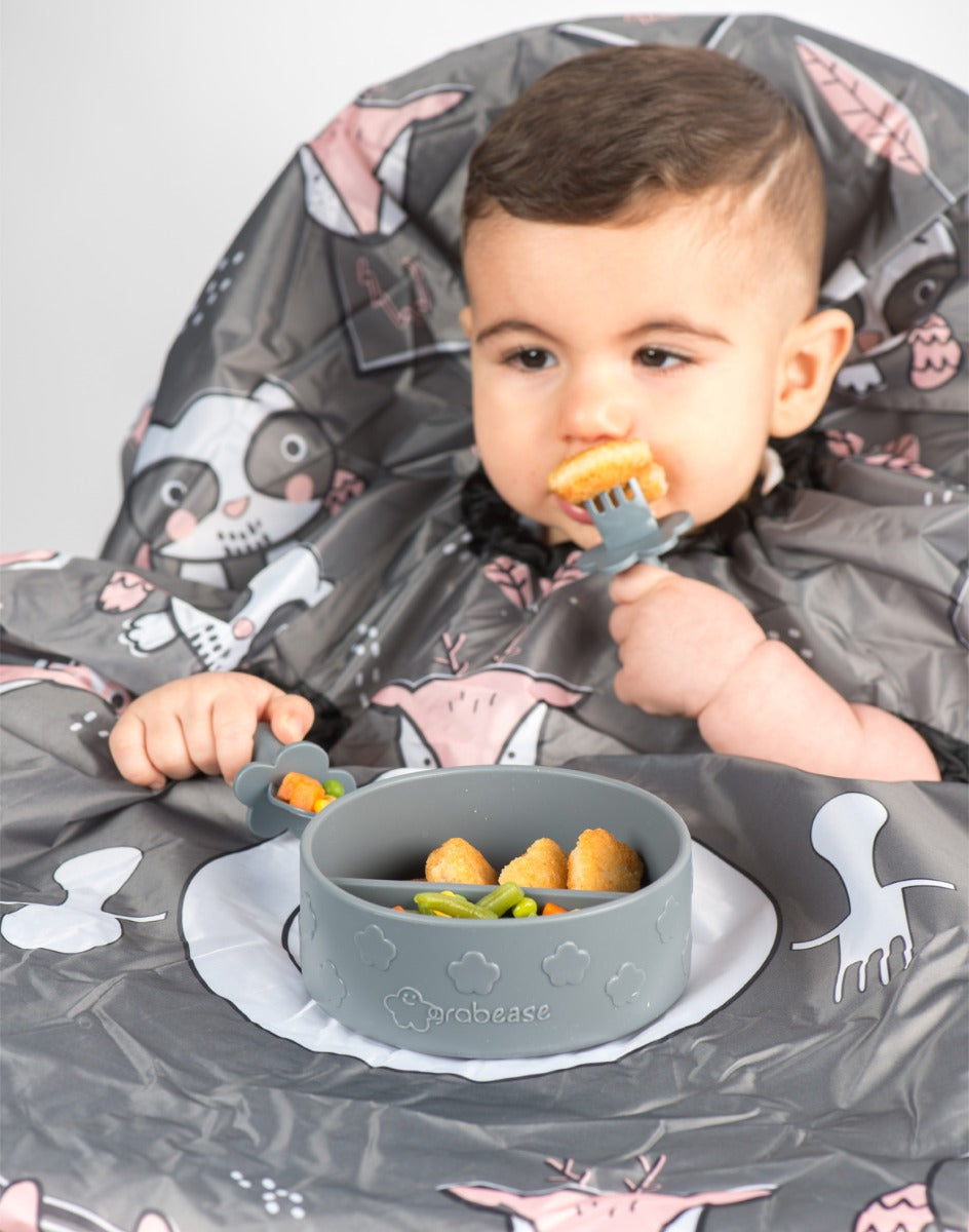 Grey Allover Bib