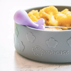 Grey Silicone Suction Bowl