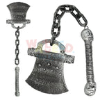 Halloween Axe with Skull Chain