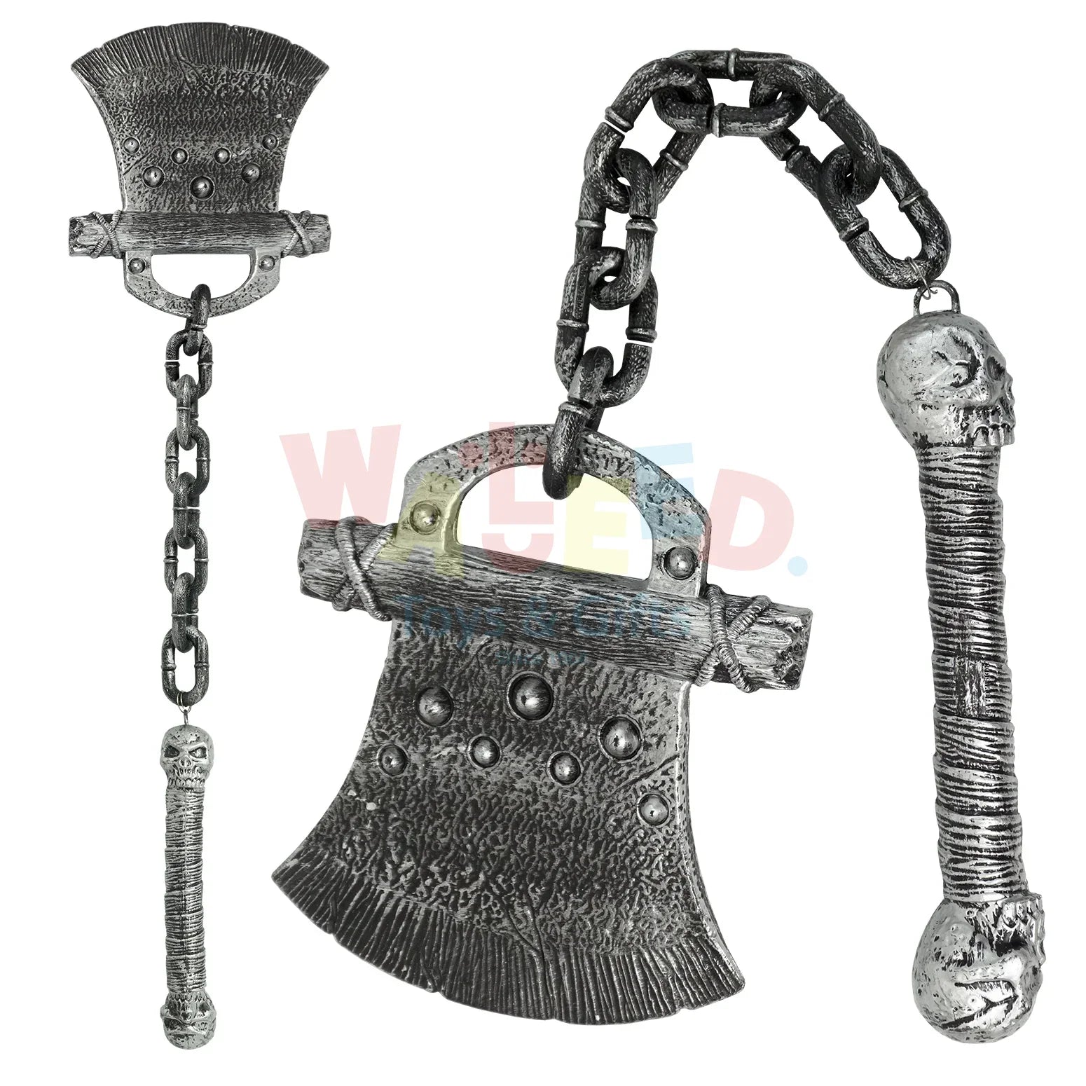 Halloween Axe with Skull Chain