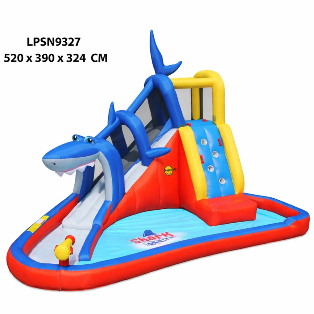 Happy Hop Shark Cave Adventure Inflatable Water Park 5.2M Outdoor Play