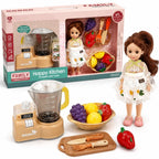Happy Kitchen Playset with Doll & Food Accessories