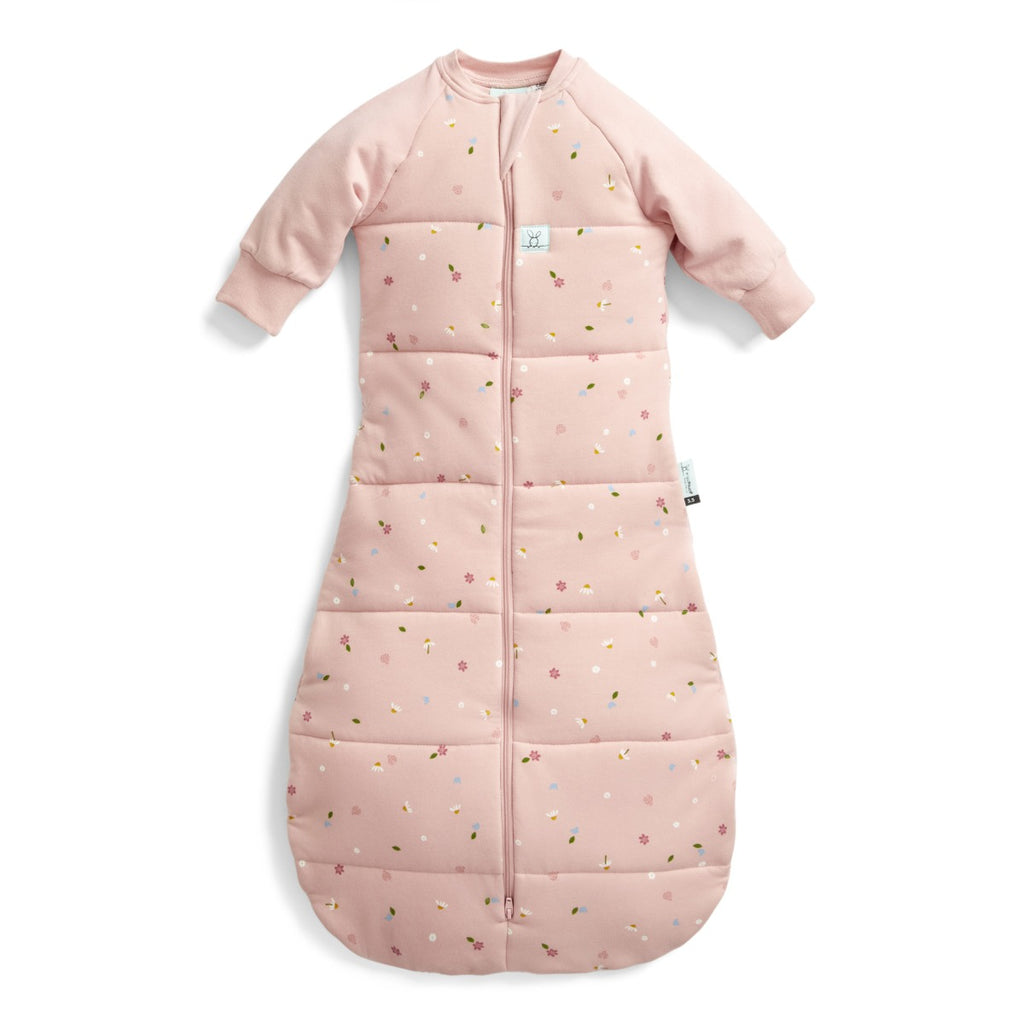 Ergo pouch Jersey Sleeping Bag with Sleeves tog 3.5 Daisies 3-12 months
