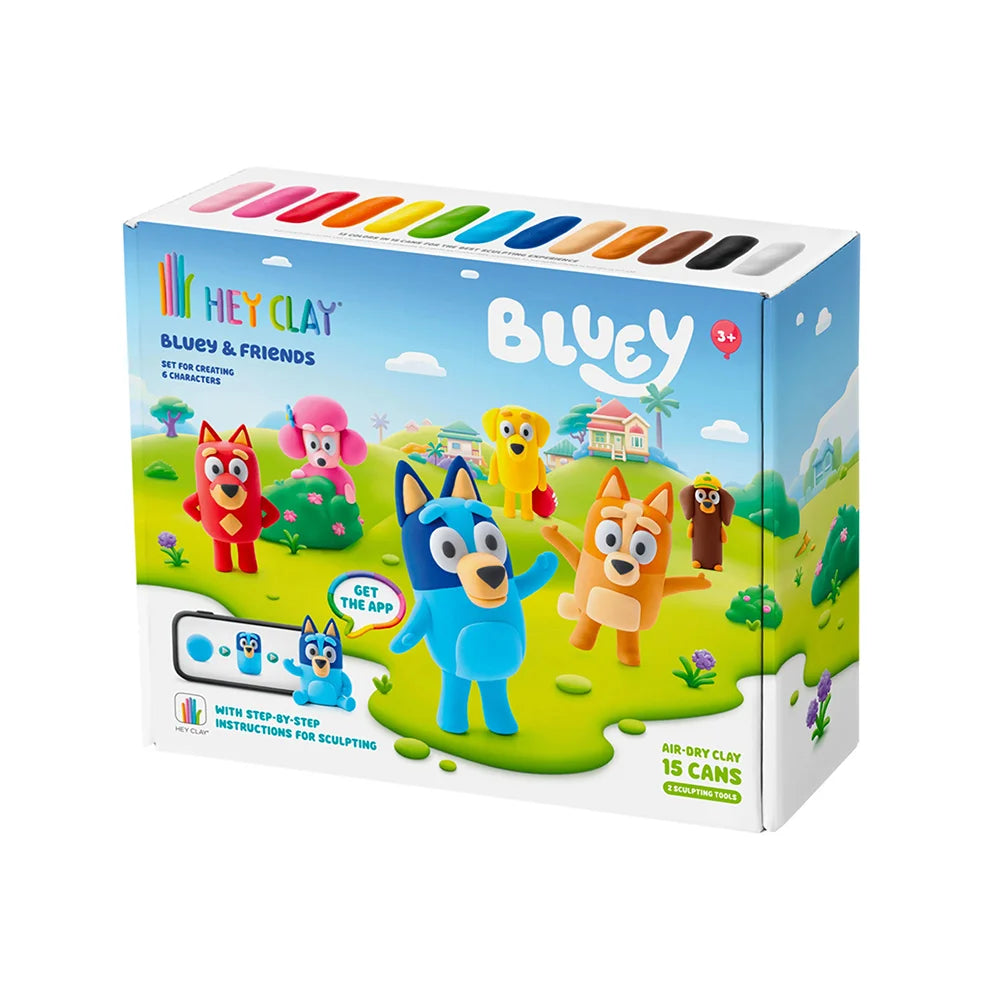 HEY CLAY Bluey & Friends Set