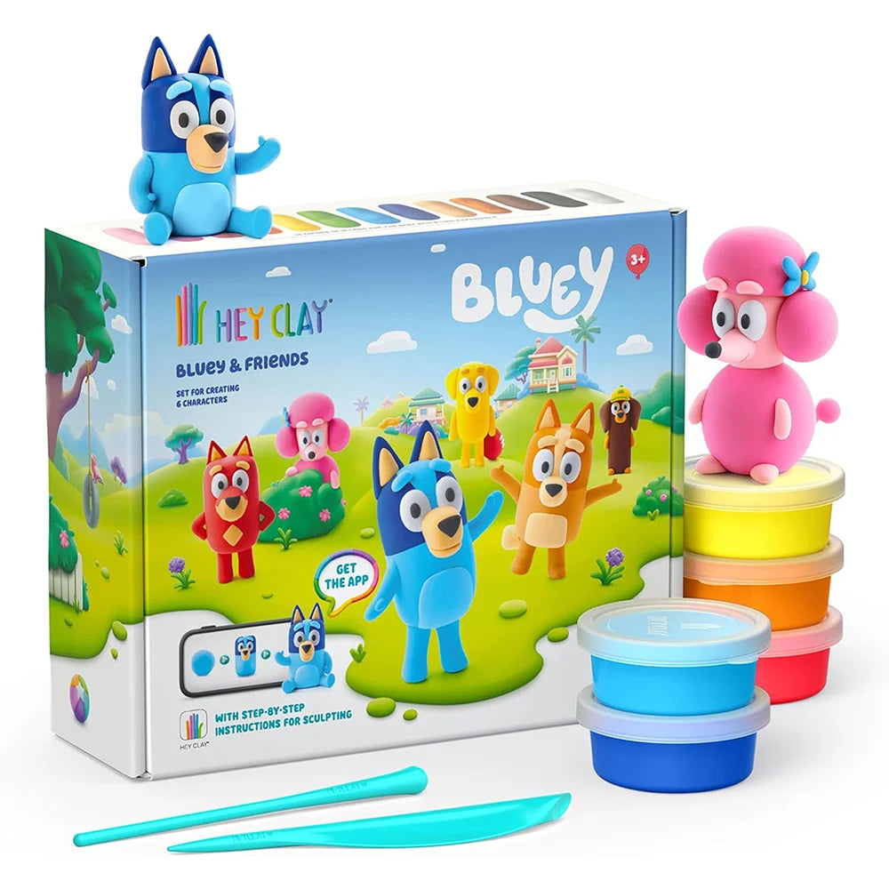 HEY CLAY Bluey & Friends Set