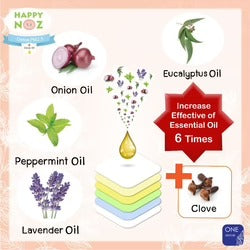 PM 2.5هابي نوز - ملصقات البصل العضوية 100% ( + زيت القرنفل ) - ديتوكس