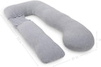 PharMeDoc - C Shaped Pregnancy Pillow w/ Jersey Cover – Grey