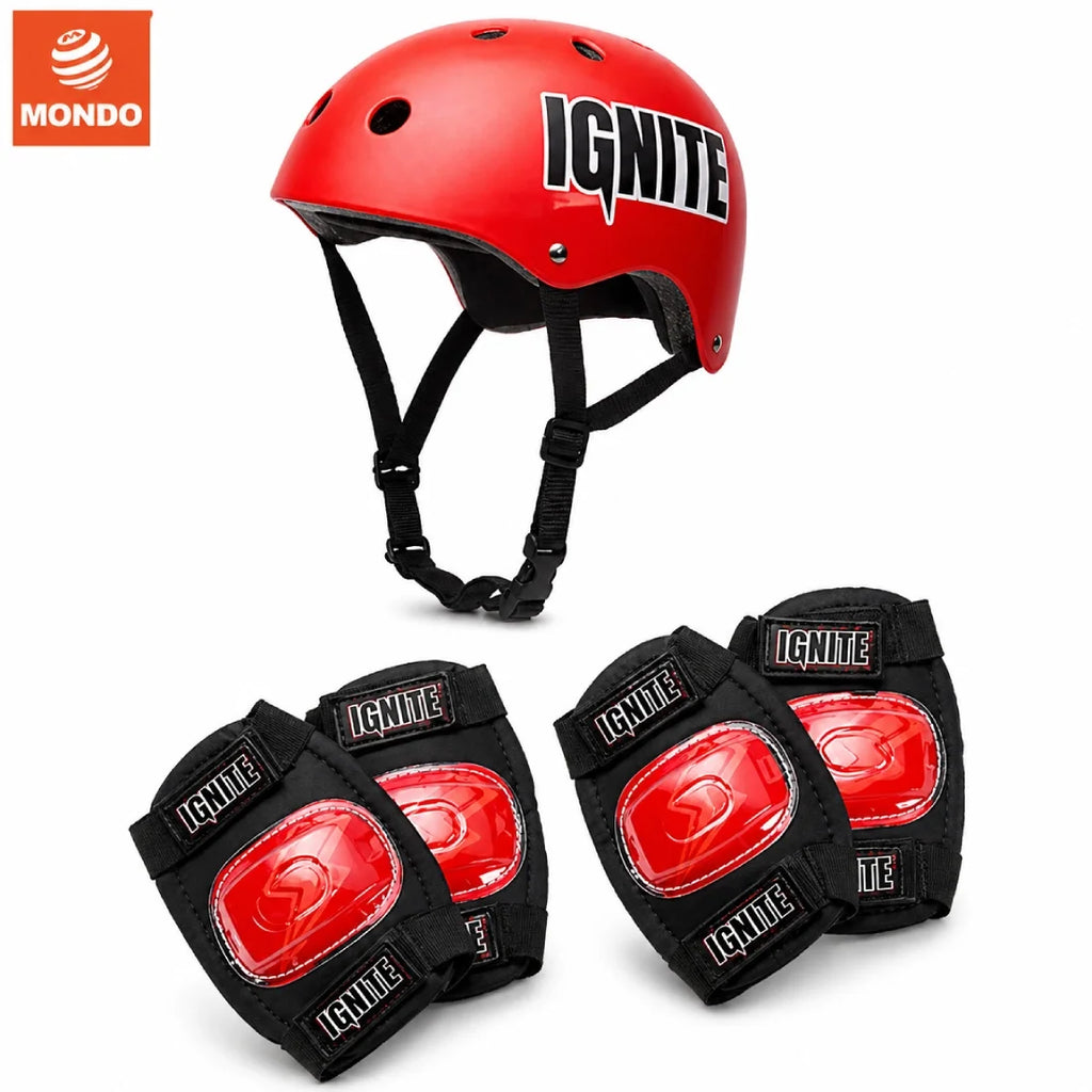 Ignite Flow Kids Scooter 2 Wheels LED Combo Pack Helmet Protectors