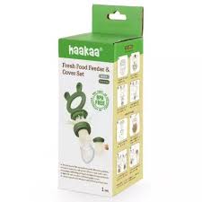 Haakaa Fresh Food Feeder and Cover Set - Olive Green