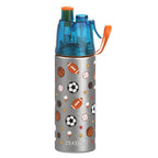 sparkids steel water bottle 490ml basket ball