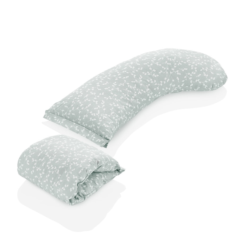 BABYJEM HEAD SUPPORTED BREASTFEEDING CUSHION GREEN FLOWER