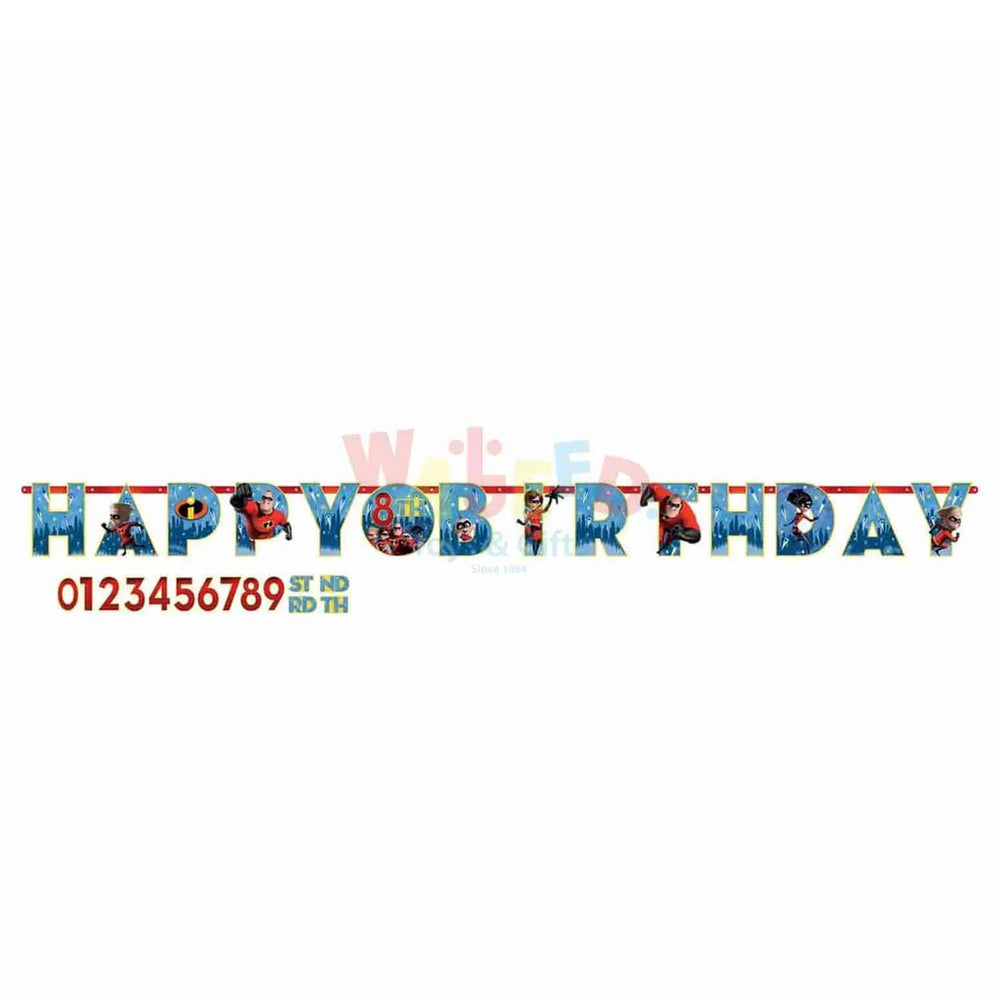 INCREDIBLE 2 JUMBO LETTER BANNER