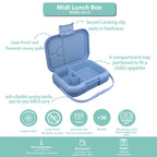 Clevakid Midi  Lunch Box Blue Dark Ice 900ML \30 OZ