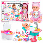 Interactive Baby Doll Bathtime Set – 12 Sounds