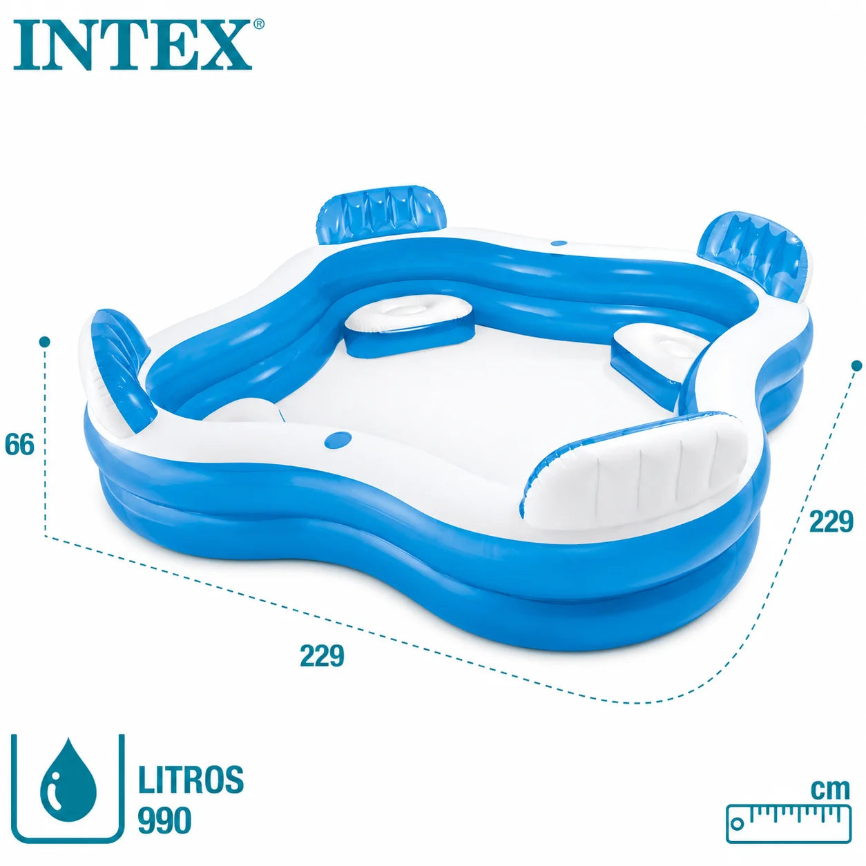 Intex Swim Center Family Lounge Inflatable Pool