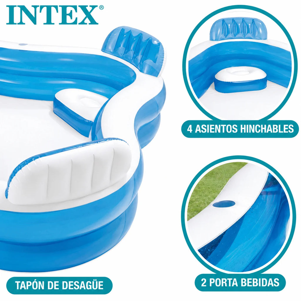 Intex Swim Center Family Lounge Inflatable Pool