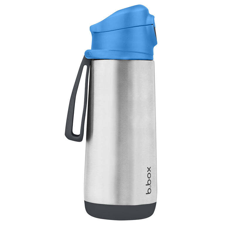 B.box 500ml insulated sport spout bottle Blue Slate