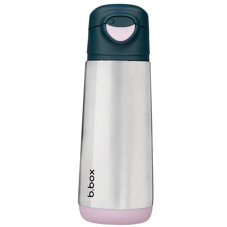 B.box 500ml insulated sport spout bottle Indigo rose