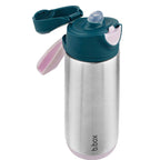 B.box 500ml insulated sport spout bottle Indigo rose