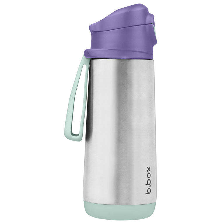 B.box 500ml insulated sport spout bottle lilac pop