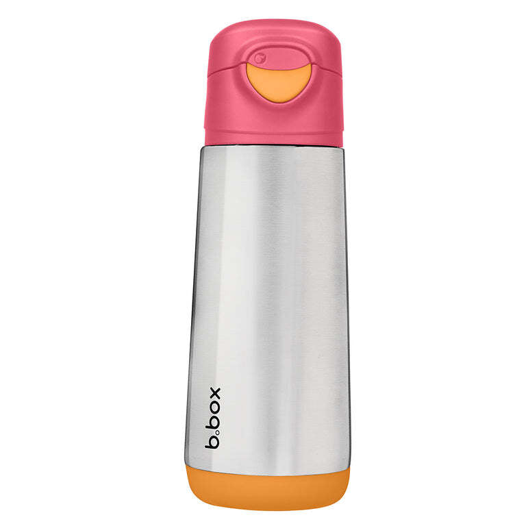 B.box 500ml insulated sport spout bottle strawberry shake