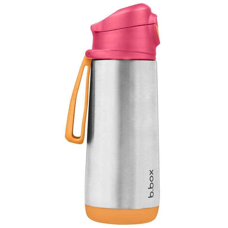 B.box 500ml insulated sport spout bottle strawberry shake