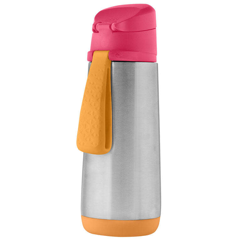 B.box 500ml insulated sport spout bottle strawberry shake