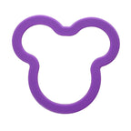 Fun box Stainless steel sandwich cutter mouse Purple