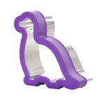 Fun box Stainless steel sandwich cutter dino Purple