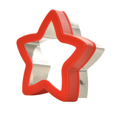Fun box Stainless steel sandwich cutter star Red