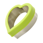 Fun box Stainless steel sandwich cutter Heart Green