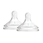 Dr.Brown's Level 1 Wide-Neck Silicone Options+ Nipple, 2-Pack ( 0 to 3 months )
