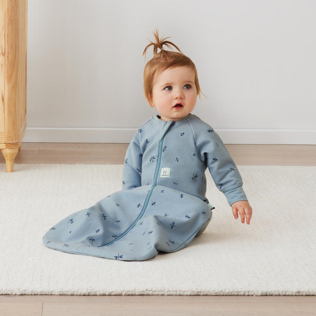 Ergo pouch Jersey Sleeping Bag with Sleeves tog 1 Dragonflies 3-12 months