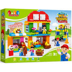 John Da Long Market Building Blocks Set 133 Pieces Kids Toy