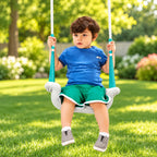 Jumbo Baby Swing Seat – Cream & Teal