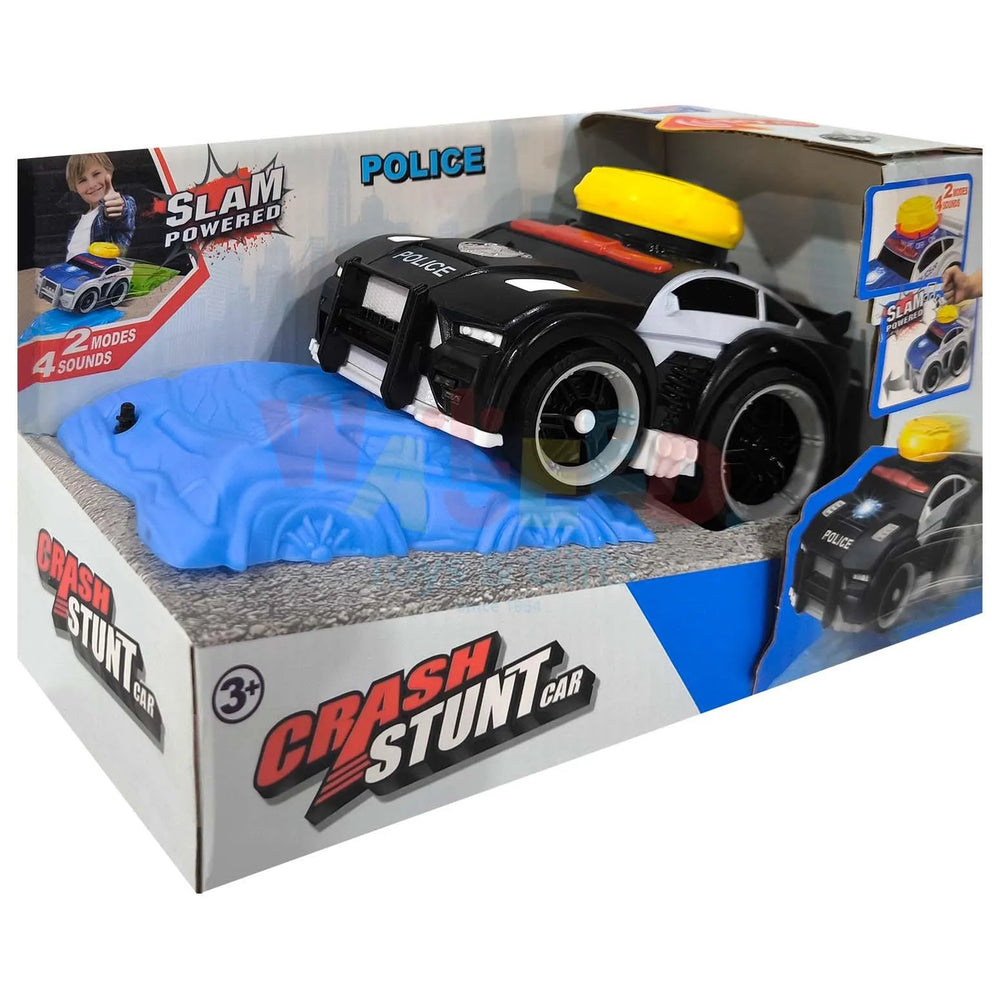 Jumping B/O Police Car With Light & Sound
