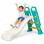 Junior Slide – Cream & Teal
