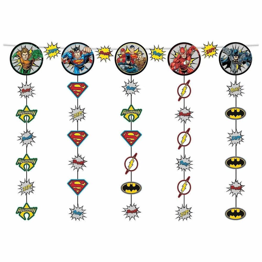 JUSTICE LEAGUE STRING HANG-DECOR,5P