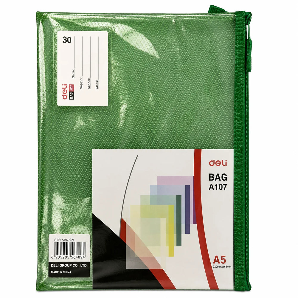 Kanji A3 Eva zipper bag Green