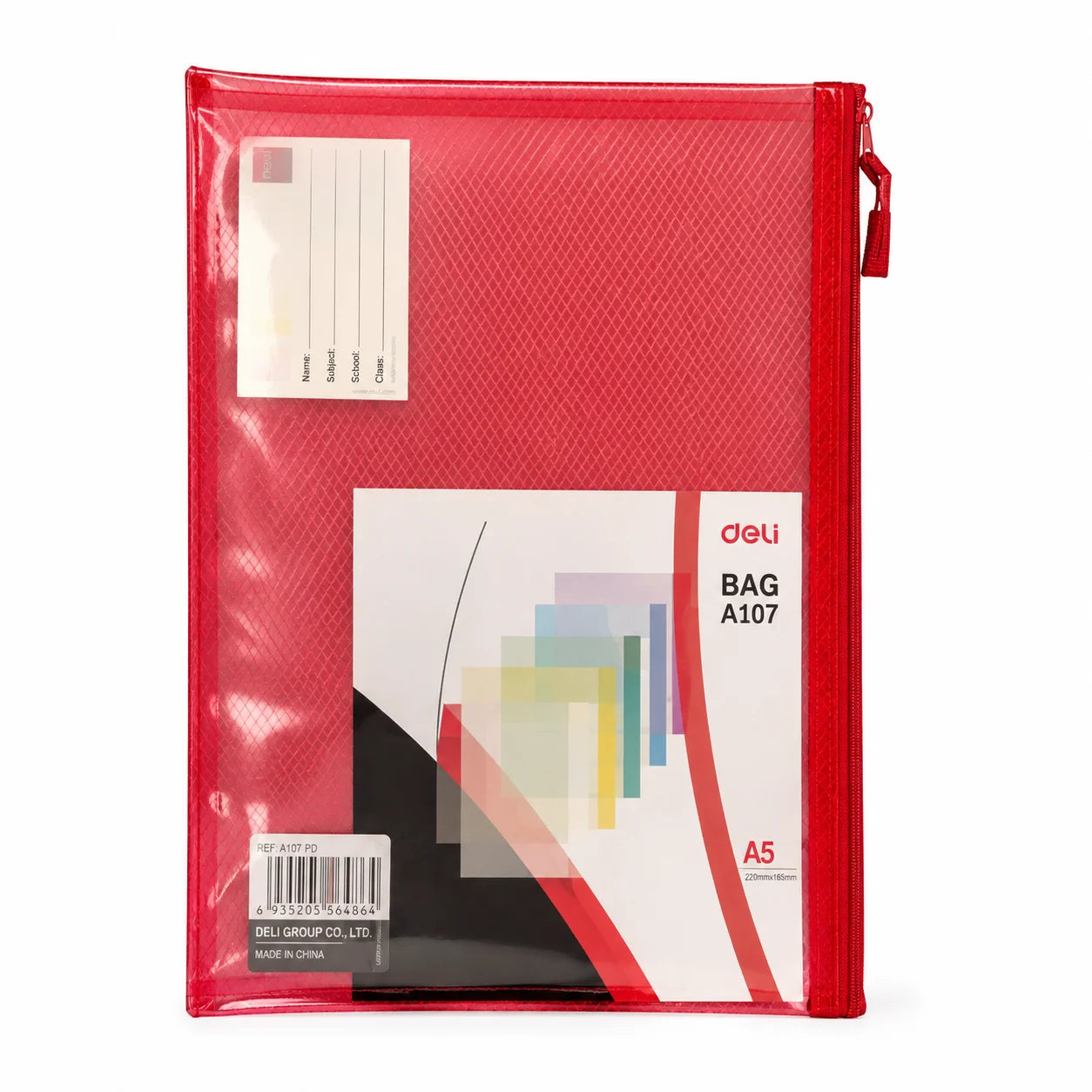 Kanji A4 Eva zipper bag Red