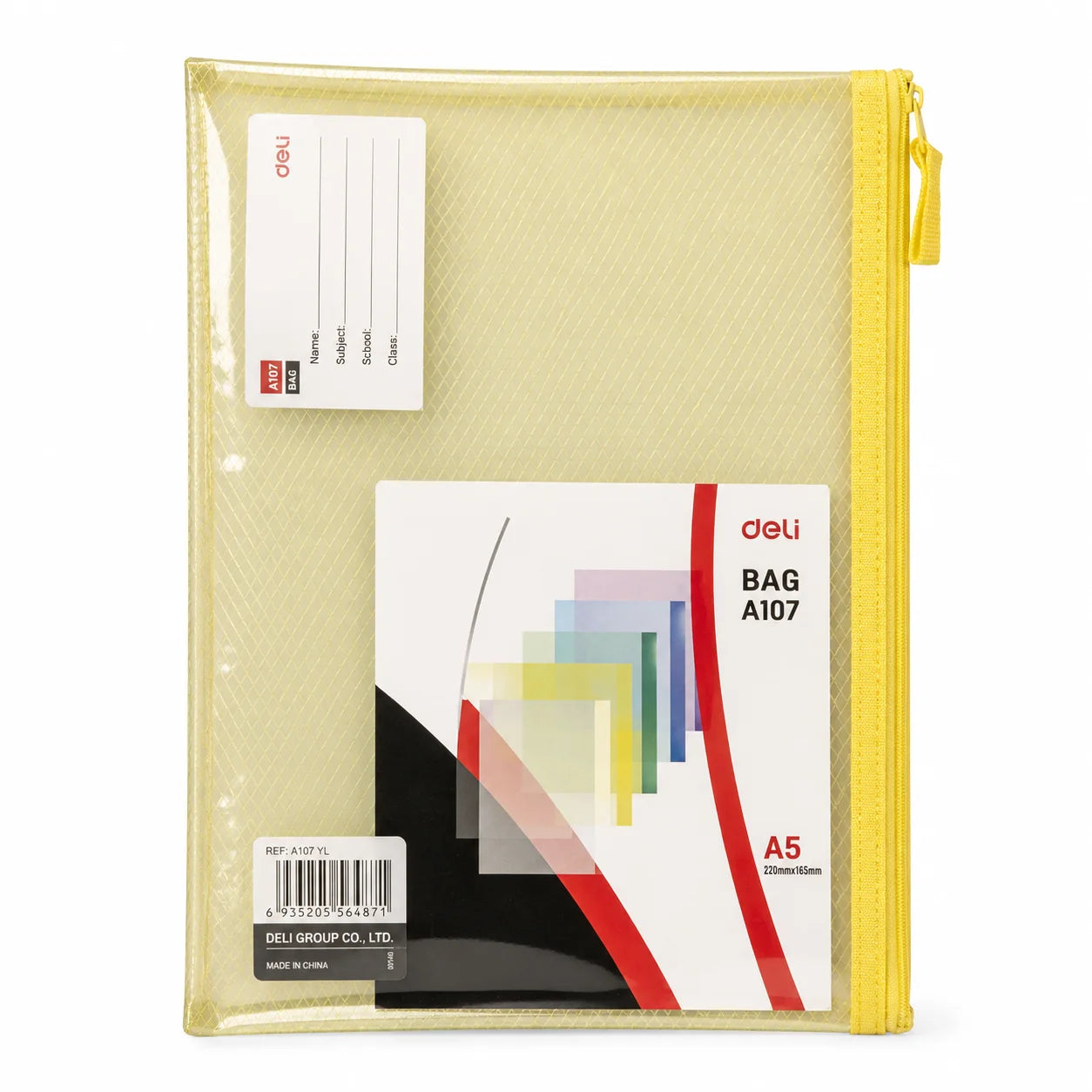 Kanji A4 Eva zipper bag Yellow