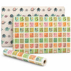 Kids 2-Sided Foam Roll Mat Numbers Animals Waterproof Anti-Slip Play