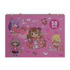 Kids Art & Drawing Set with Carry Case – 58 PCS