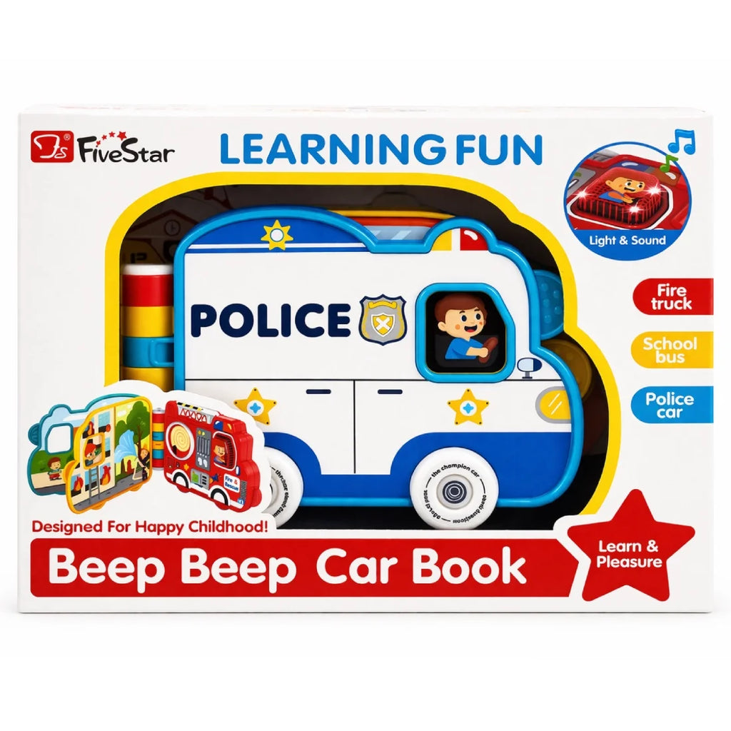 Kids Beep Beep Car Interactive Book 1 Piece Learning Toy