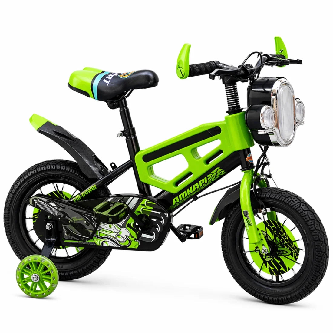Kids Bicycle Training Wheels Music Light Assorted Colors