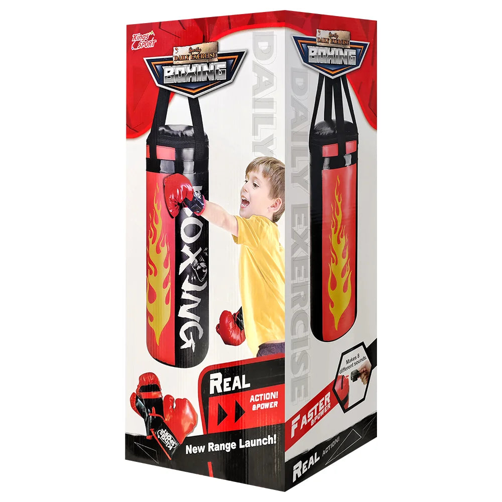 Kids Boxing Set – Punching Bag with Gloves for Active Play