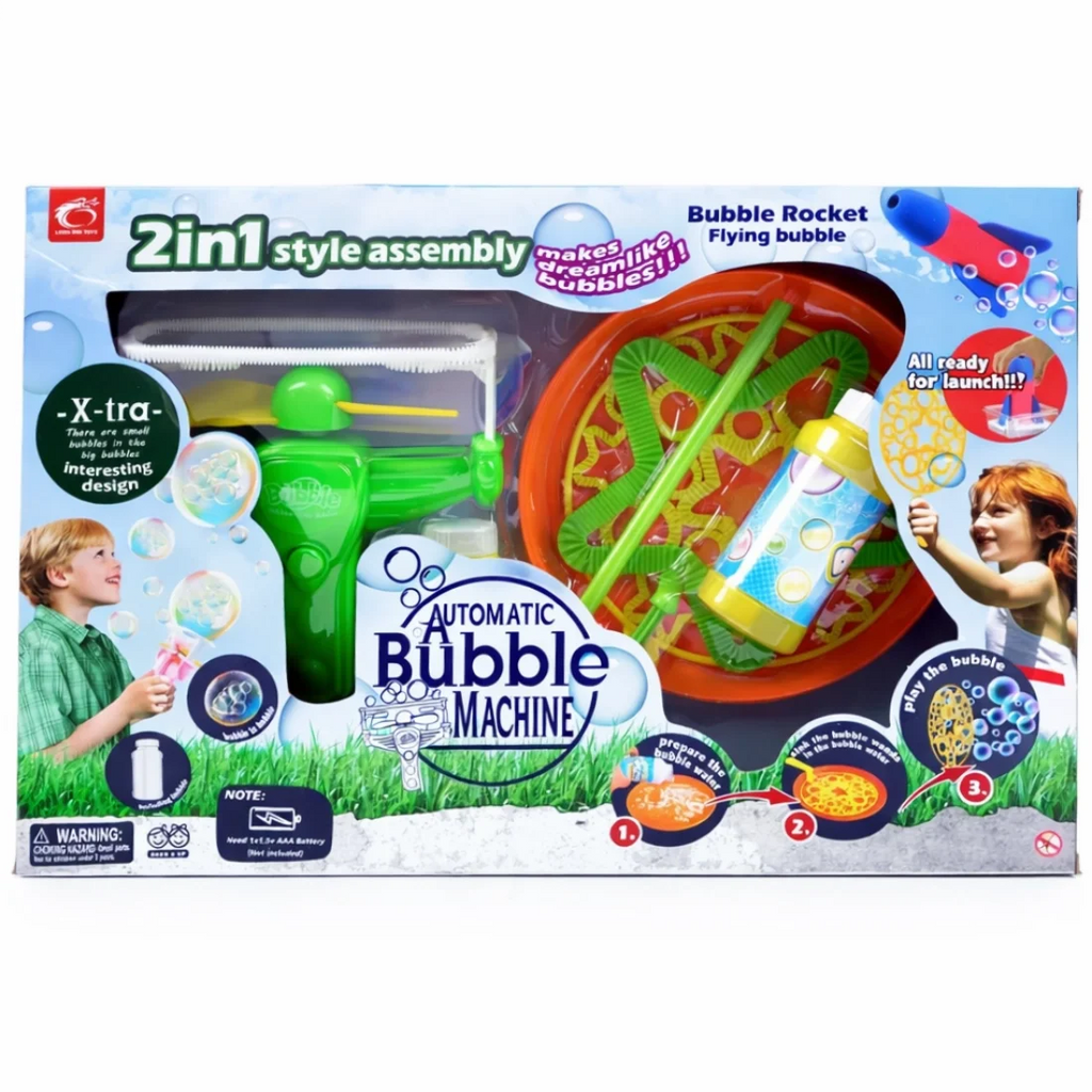 Kids Bubble Play Set Blowing Tool 1 Piece Outdoor Toy