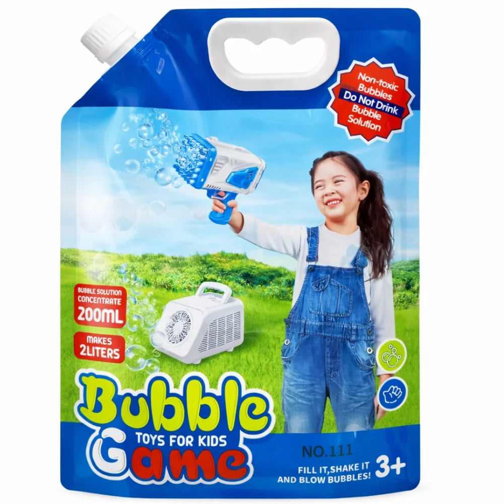 Kids Bubble Solution Refill 200ml Outdoor Fun Toy